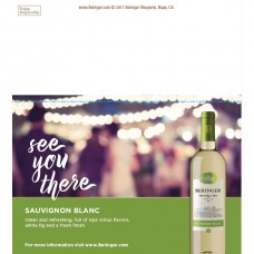 Beringer Main & Vine "See You There" Sauvignon Blanc Shelf Talker 