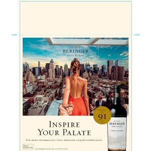 
        
        Beringer Napa Valley Cabernet Sauvignon Case Stack Card, "Inspire Your Palate"        
      
