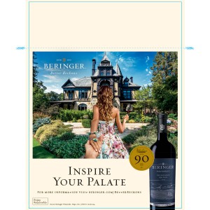 
        
        Beringer Paso Robles Rhinehouse Red Case Stack Card, "Inspire Your Palate"        
      