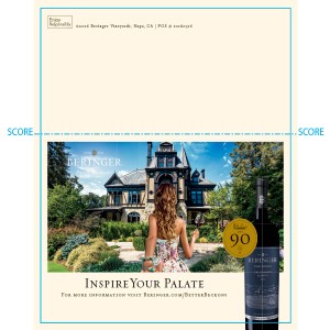 
        
        Beringer Paso Robles Rhinehouse Red Shelf Talker, "Inspire Your Palate"        
      