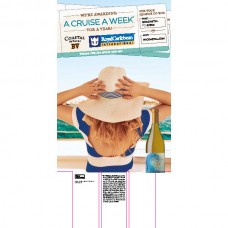 BV Coastal Estates F18 Winter "A Cruise A Week For a Year" Sweeps Chardonnay 12" x 22.5" CASE CARD Expires 5/30/18
