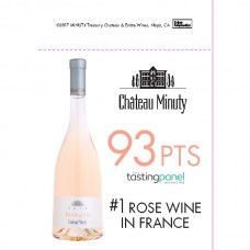 Chateau Minuty "#1 Luxury Rose in France" 93pts Shelf Talker 