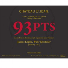 Chateau St. Jean Cinq Cepages 2010 93pts Safeway Slicker 