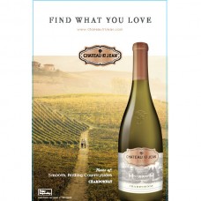 Chateau St. Jean "Find what you Love" Classic Chardonnay 12"x22.5" Case Card