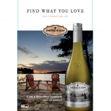 Chateau St. Jean "Find what you Love" Crisp Chardonnay 12"x22.5" Case Card