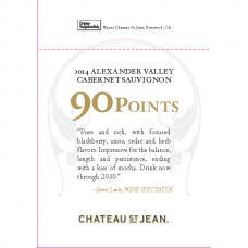 Chateau St. Jean F18 Accolade Shelf Talker - 2014 Alexander Valley Cabernet Sauvignon, 90pts Wine Spectator