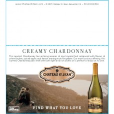 Chateau St. Jean "Find what you Love" Creamy Chardonnay Shelf Talker