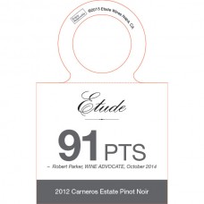 Etude Accolade Necker: Carneros Estate Pinot Noir 2012, 91 points Wine Advocate 10/14