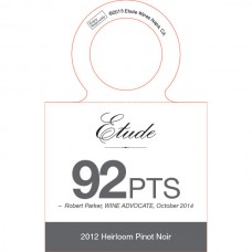 Etude Accolade Necker: Heirloom Pinot Noir 2012, 92 points Wine Advocate 10/14