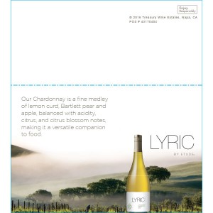 
        
        Lyric by Etude Varietal Shelf Talker         
      