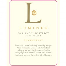 Beringer Napa Valley Luminus Chardonnay Wine Card F16