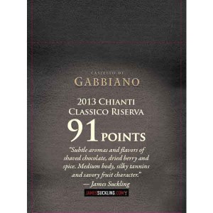 
        
        Gabbiano 2013 Chianti Classico Riserva 91pt Shelf Talker        
      