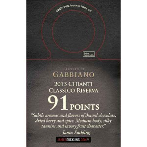 
        
        Gabbiano 2013 Chianti Classico Riserva 91pt Necker        
      