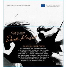 Gabbiano F18 Summer Dark Knight Toscano Red Wine Shelf Talker 