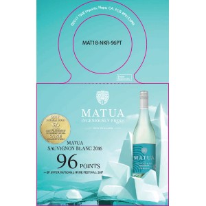 
        
        Matua "Double Gold Winner" F18 Sauvignon Blanc Accolade Necker        
      