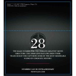 Penfolds Numbers BIN 28 Shiraz Double-Sided Shelf Talker 