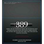 Penfolds Numbers BIN 389 Red Blend Double-Sided Shelf Talker 