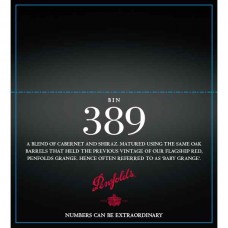 Penfolds Numbers BIN 389 Red Blend Double-Sided Shelf Talker 