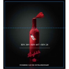 Penfolds BIN 389 | BIN 407 | BIN 28 Numbers Can Be Extraordinary Double-Sided Shelf Talker 