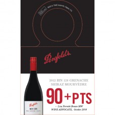 Penfolds Accolade Necker - Bin 128 Grenache Shiraz Mouvedre, 90+ points Wine Advocate 10/14