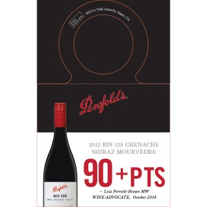 
        
        Penfolds Accolade Necker - Bin 128 Grenache Shiraz Mouvedre, 90+ points Wine Advocate 10/14        
      