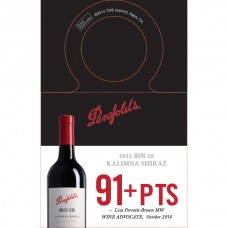 Penfolds Accolade Necker - Bin 28 Kalimna Shiraz 2012, 91+ points Wine Advocate 10/14
