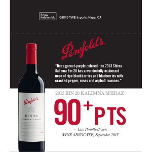 
        
        Penfolds Accolade Shelf Talker - 2013 Bin 28 Kalimna Shiraz, 90+ points Wine Advocate, 09/2015        
      
