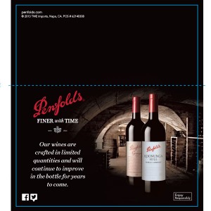 
        
        Penfolds Shelf Talker - Finer with Time        
      