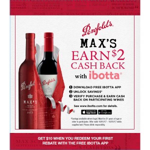 
        
        Penfolds "Earn $2 Cash Back with Ibotta" Case Card Valid 02/01/18 - 02/28/18        
      