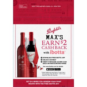 
        
        Penfolds "Earn $2 Cash Back with Ibotta" Shelf Talker Valid 02/01/18 - 02/28/18        
      