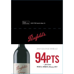 
        
        Penfolds Accolade Shelf Talker - 2010 Grange Shiraz, 94 points Wine & Spirits 10/2015        
      