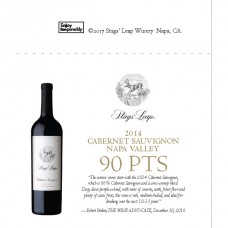 Stags' Leap 2014 Cabernet Sauvignon Napa Valley 90pt Shelf Talker 