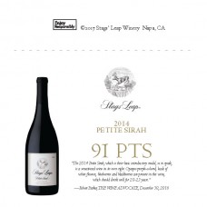 Stags' Leap 2014 Petite Sirah 91pt Shelf Talker 