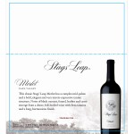 Stags' Leap Varietal Shelf Talker F17 Summer