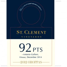 St. Clement Accolade Necker - 92pts, Vinous December 2014 - 2012 Oroppas
