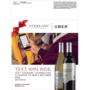 
        
        Sterling Vintner's Collection Text. Win. Ride. Uber Case Stack Card - Expiration 12/31/17         
      