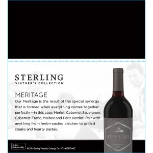 
        
        Sterling Vintner's Collection Meritage Shelf Talker, Flow        
      