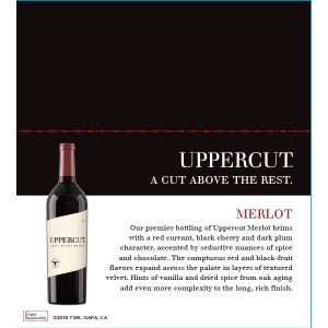 
        
        Uppercut Merlot Shelf Talker         
      