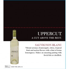 Uppercut Sauvignon Blanc Shelf Talker 