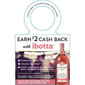 
        
        Beringer Main & Vine "Earn $2 Cash Back with Ibotta" 1.5L Coupon Valid 11/01/17 - 11/30/17        
      